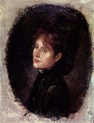 Nicolae Grigorescu Portrat der Frau Alexianu painting